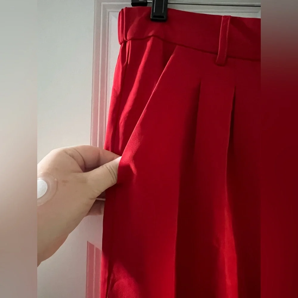 NWOT! Women’s Amazon XL Elegant Red Women's Pants - Picture 5 of 9